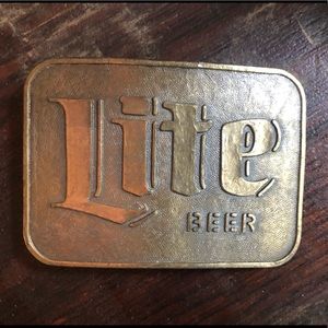 Vintage Miller Lite Belt Buckle